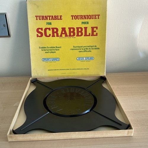 Scrabble vintage turntable - scrabble,