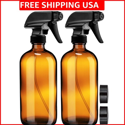 Empty amber glass spray - empty,
