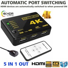 4K HDMI Switch 5 Port Splitter