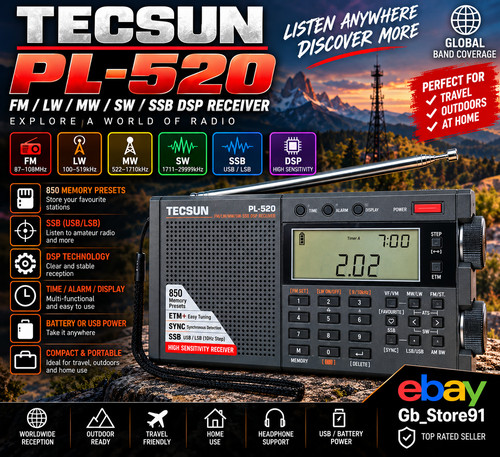 2026 new tecsun 520 - new, pl-520
