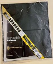 YVERT TELLIER FUTURA GIGA2 PACK 5 REFILLS MATERIAL STAMPS BANKNOTES 2 POCKETS