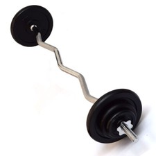 FXR Sports EZ 1" Barbell Sets with Cast Iron Weight Plates
