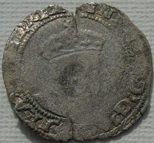 Henry viii hammered silver - viii,