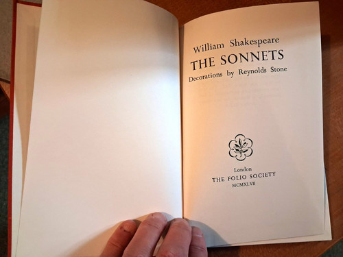 The folio society sonnets - the,