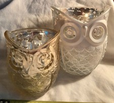 Glass Owl Votive / Tea Light