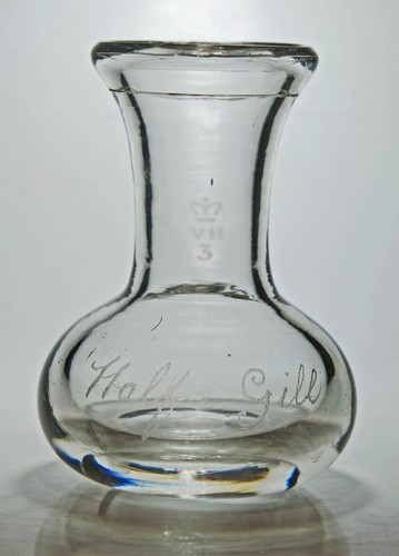 Victorian half gill glass - half,