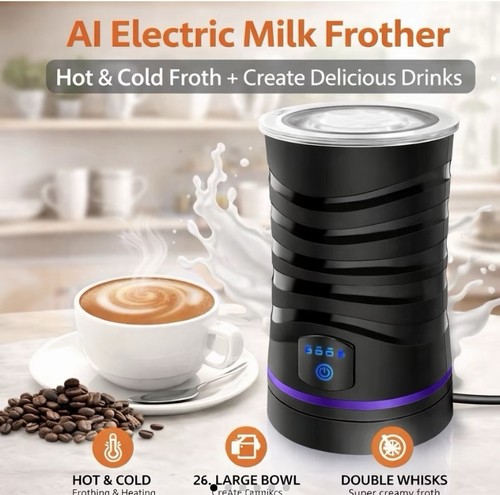 Electric milk frother and - milk,