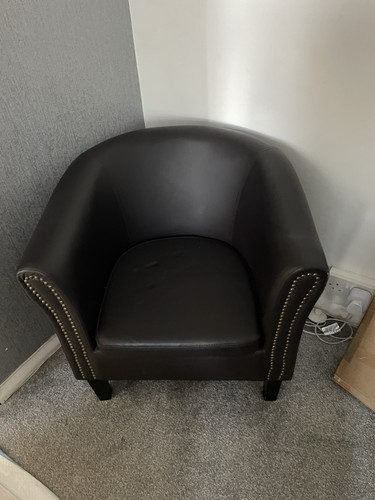 Tub chair faux leather - tub,