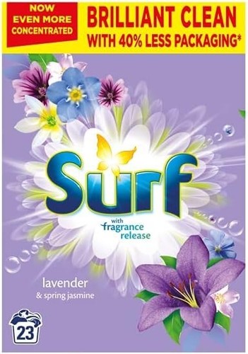 Surf washing powder - powder, lavender