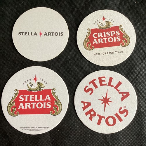 Stella artois lager beer mats - lager,