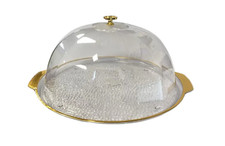 Transparent Plastic Cake Pastry Food Container Carrier Display Dome with Lid UK