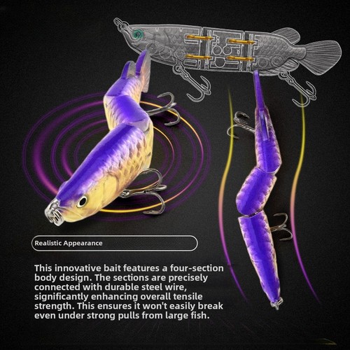 Arowana fishing lure realistic - fishing,