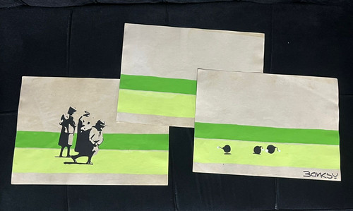 Banksy items painting - banksy,