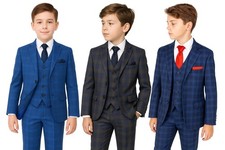 Boys Check Formal Page Boy