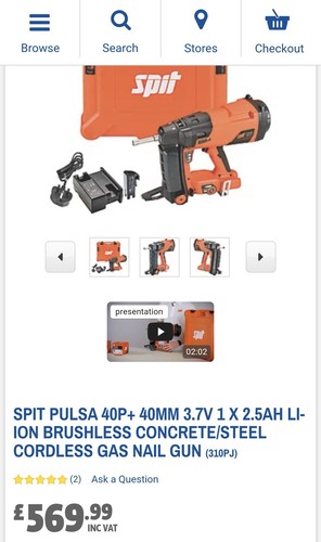 Spit pulsa 40p - 40p+gas, nailer
