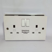 MK Electric K1826WHI 13A 2G DP