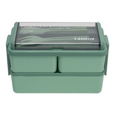 2/3 Compartments Lunch Box Food Container Set Bento Storage Box for Adults Kids