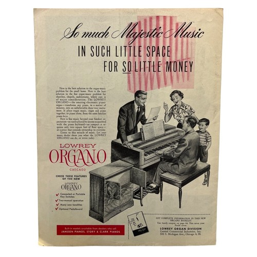 Lowrey organo electronic organ - lowrey,