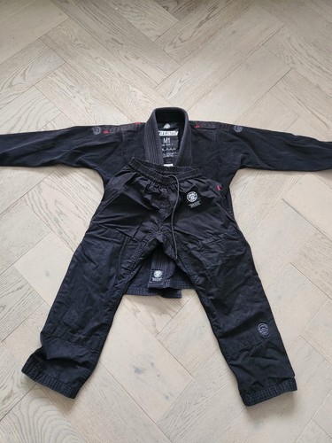 Black tatami bjj kids gi - black,