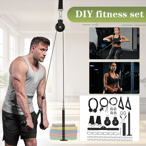 Gym diy pulley cable - gym,
