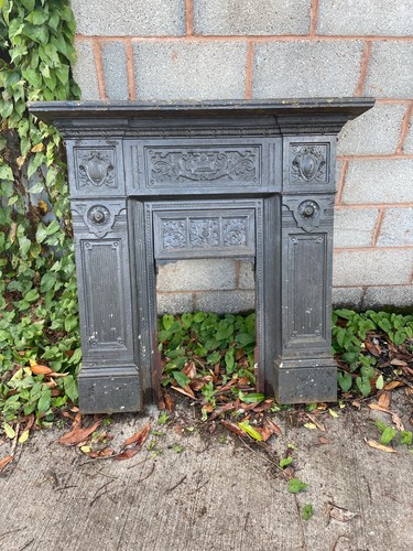 Large cast iron fireplace - large,