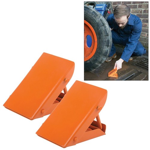 Folding steel wheel chocks - 2,