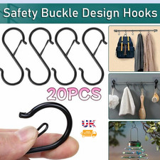 5X STAINLESS STEEL S HOOKS KITCHEN MEAT PAN UTENSIL CLOTHES HANGER HANGING HFICY