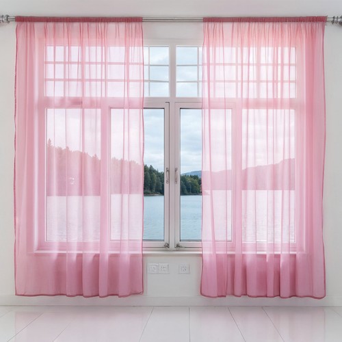 Voile curtains pair - (2, panels)