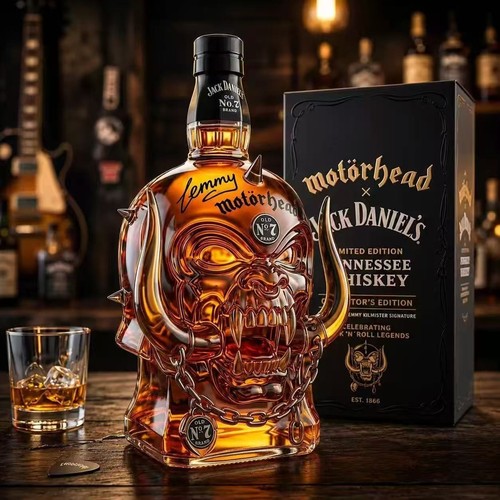 Motorhead skull glass whiskey - glass,
