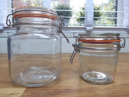 Vintage lidded clear - vintage,