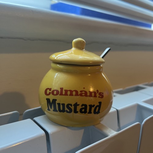 Vintage colman mustard pot - mustard,