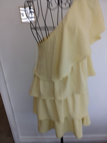 Zara lemon one shoulder ra - shoulder,