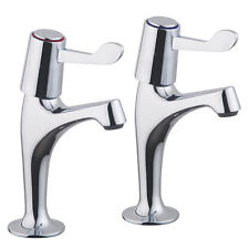 ARMITAGE SHANKS SANDRINGHAM S7117AA LEVER HIGH NECK LEVER PILLAR TAPS CHROME