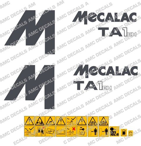 Mecalac ta1eh dumper decals - dumper,