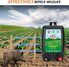 Electric Fence Energiser 12v Battery Power 1.5J-2J 10km Horse Fencing Kit (10KM)