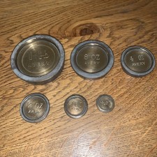 6 x Vintage Brass stacking