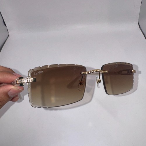 Brown cartier buffs sunglasses - buffs,