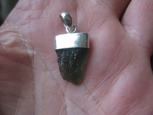 Moldavite pendant total - pendant,