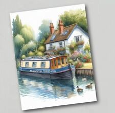Fridge Magnet Canal Barge