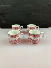 4 x Enoch Woods English Scenery Pink Replacement Coffee Cups / Cans 6.3 cm Set