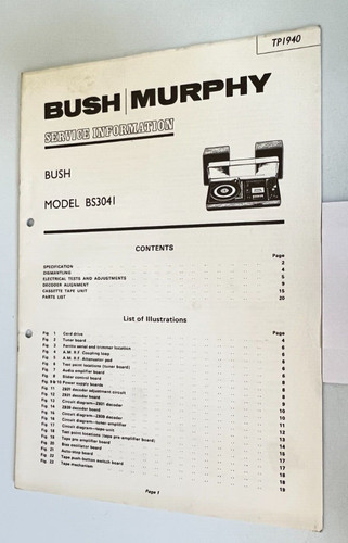 Vintage bush murphy - bush,