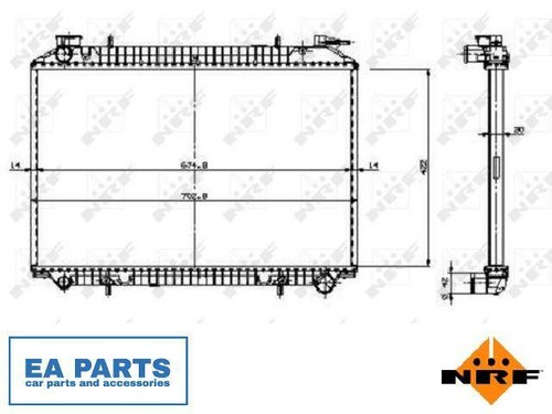 Radiator engine cooling - engine, for