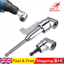 2pcs 90 Degree Right Angle Drill Adapter 105° 1/4 Right Angle Drill Attachment