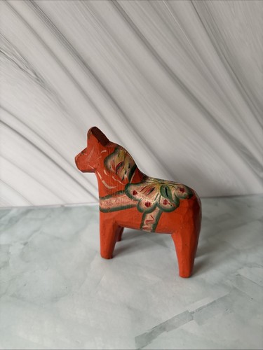 Swedish dala horse folk art - swedish,