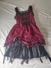 Women's Bodyline Japanese JSK Dress Gothic Sweet Lolita Kawaii Red Black size 2L