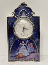 VTG Bradford Exchg Disney Cinderella Enchanted Hrs Heirloom Porcelain Clock 2007