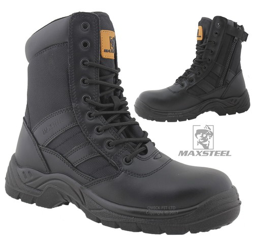 Mens leather combat - mens,