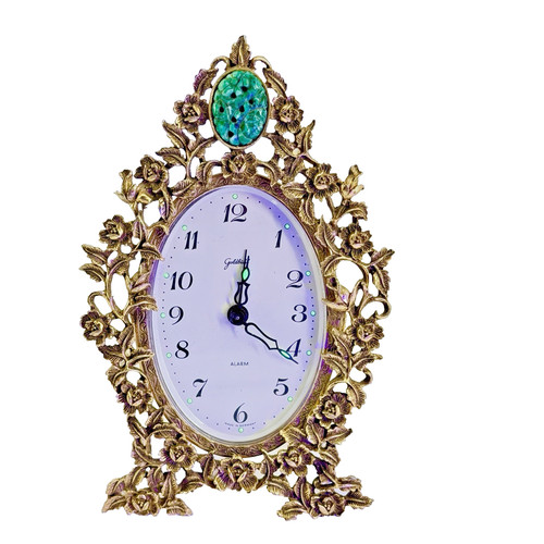 Goldbach brass alarm clock - goldbach,