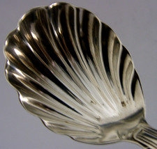 KINGS PATTERN STERLING SILVER CADDY SPOON 1902 ENGLISH ANTIQUE