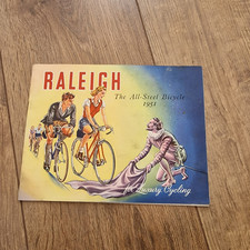 Vintage Raleigh Cycles Brochure  1951 Record Ace Reg Harris